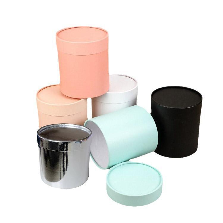 10pcs Clear Round Hug Bucket for Flower Arrangement Bouquet Packaging Supplies - Flower-Bucket-10pcs-Purple