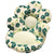 Cute Soft Seat Cushion Flower Shaped Lazy Sofa Pad for Office Chairs and Home Use - Green