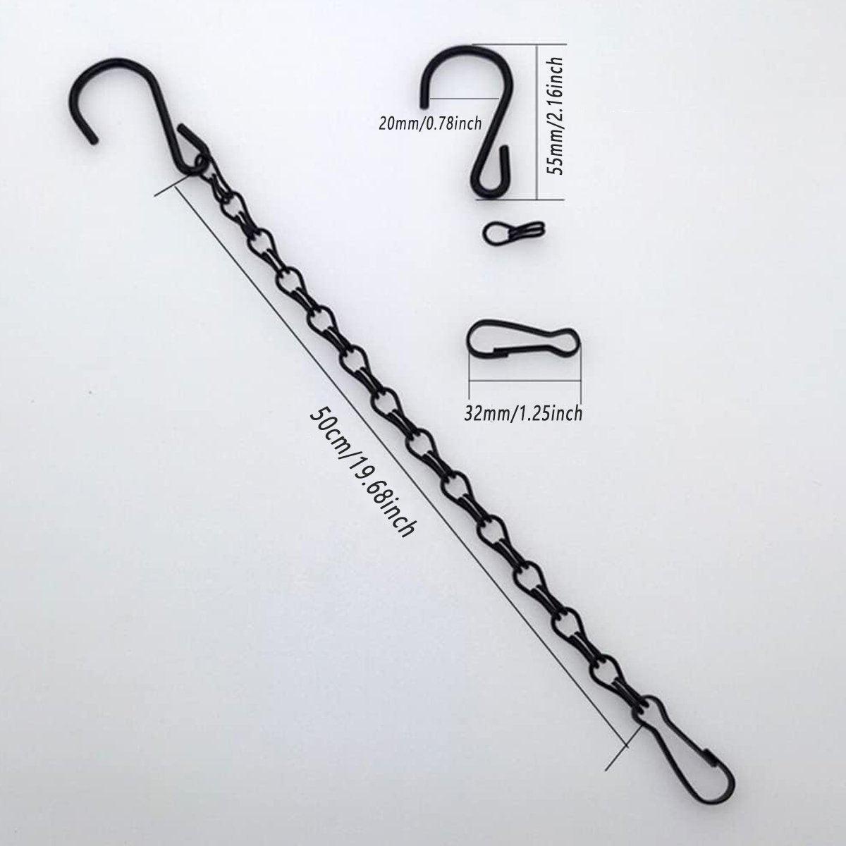 15PCS Metal Hanging Chains for Plants Flower Pot Basket Garden Bird Feeder