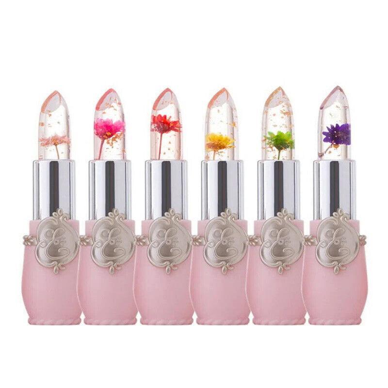 Flower Lipstick Color Jelly Transparent Magic Changing Lip Temperature Change Au - Green