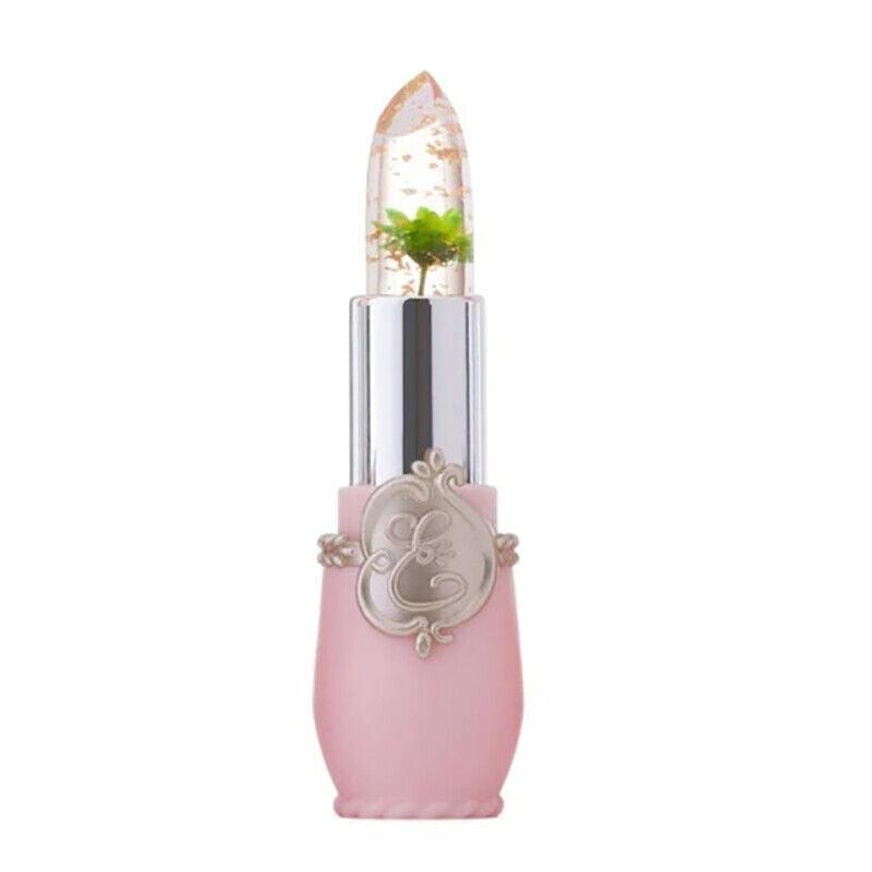 Flower Lipstick Color Jelly Transparent Magic Changing Lip Temperature Change Au - Red