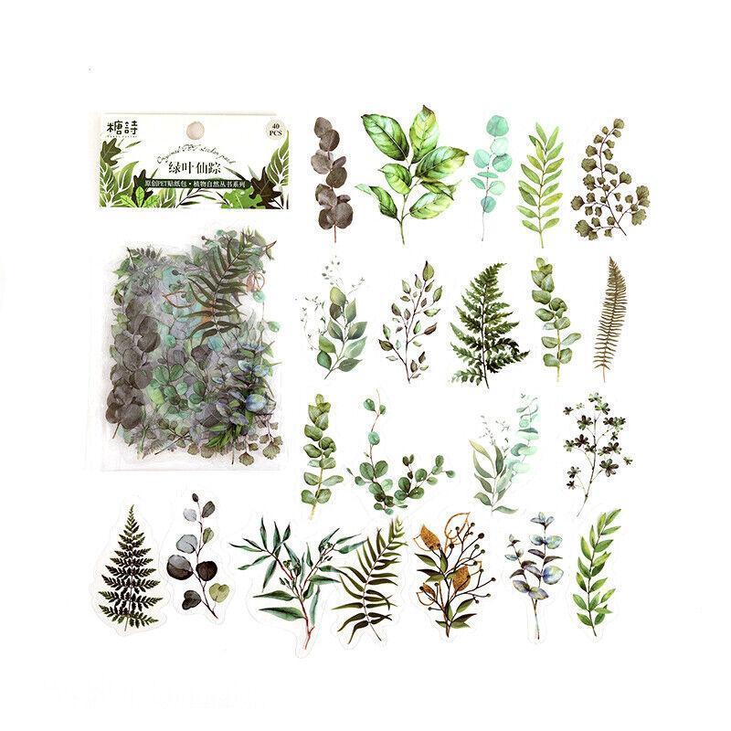 Scrapbooking Flower Stickers Pet Transparent Sticker - D