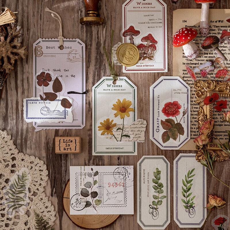 Scrapbooking Flower Stickers Pet Transparent Sticker - E