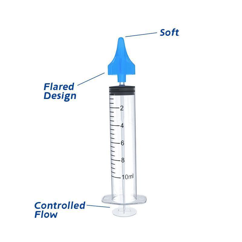 2PCS Ear Cleaning Irrigation Kit Safe Water Flushing Ear Wax Removal Syringe