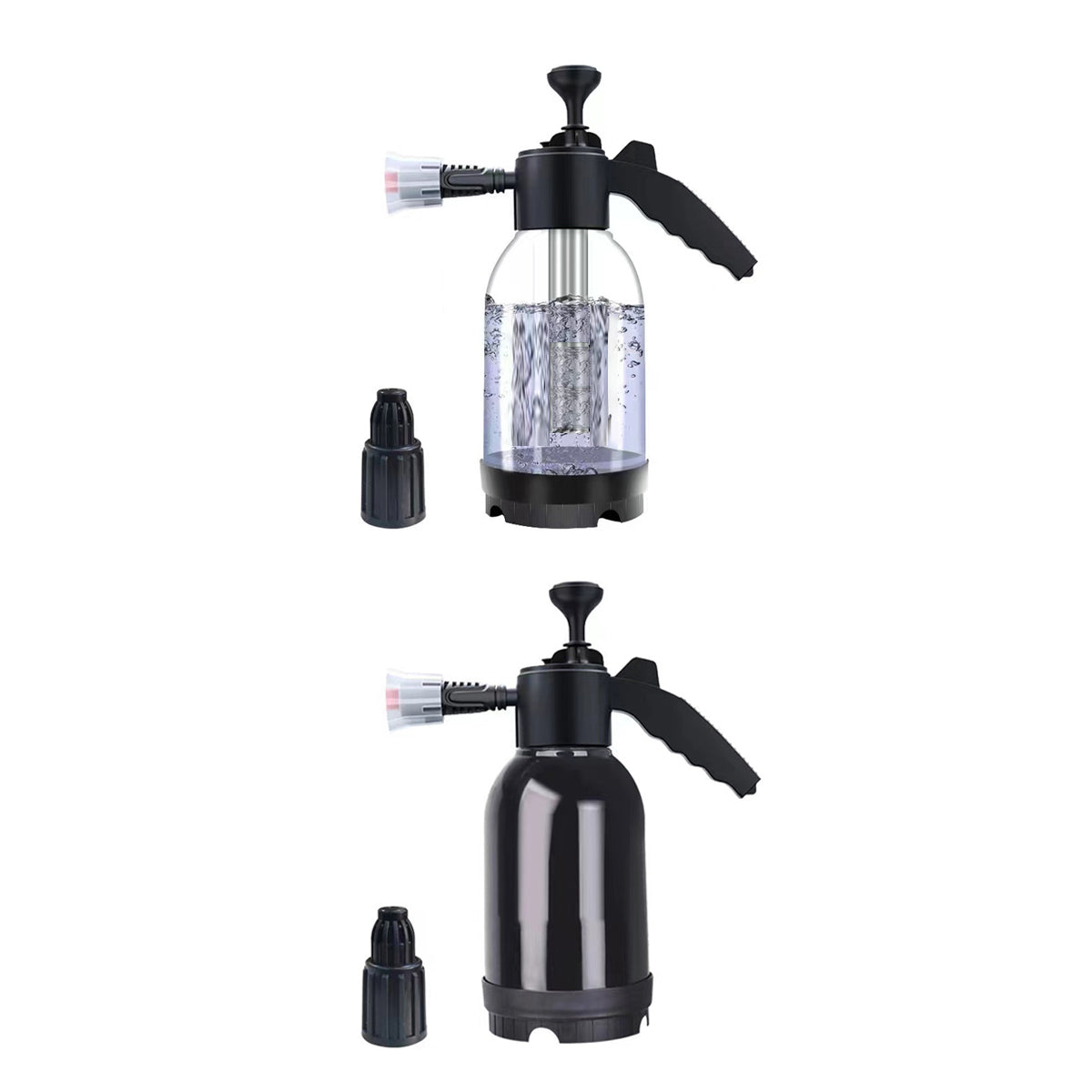 2L Car Wash Foam Sprayer Hand Held Pump Wash Spray Bottle Snow Foam Detailing - White