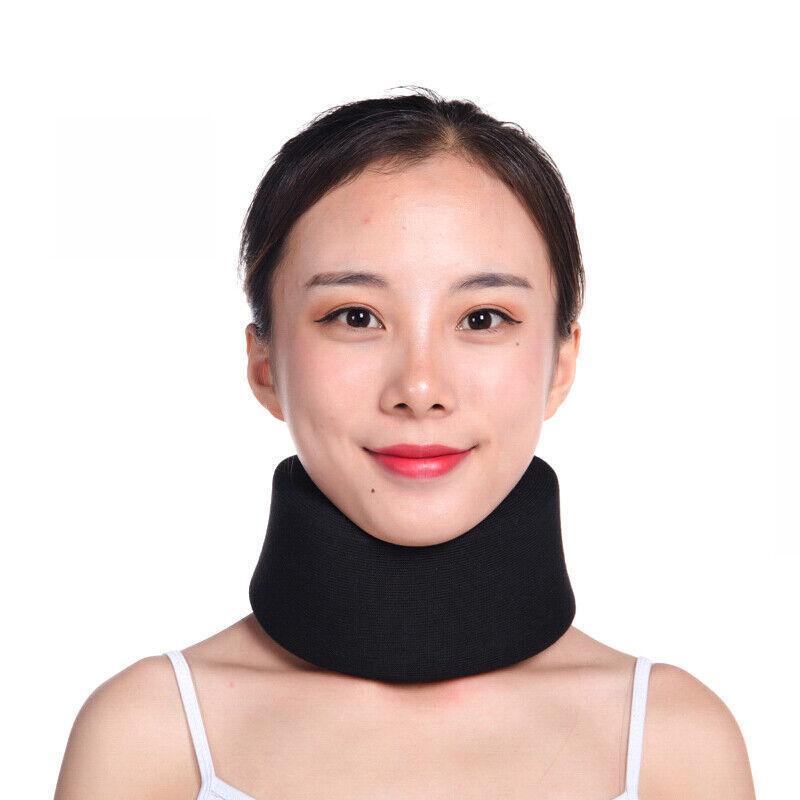 Soft Foam Neck Support Brace Cervical Device Collar Pain Traction Relief Black - M