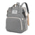 Foldable Travel Backpack with Built In Portable Rest Mat and Storage Compartments - Grey