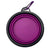 Collapsible Silicone Pet Bowl for Cat Dog Portable Food and Water Feeder - Black