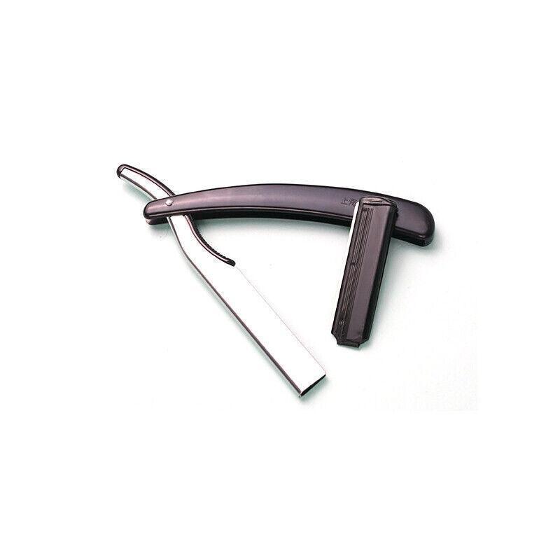 Old Shaver Razor Eyebrow Knife Folding Manual Shaver Holder Home Salon Tool Au - Yellow+10PCS Blades