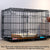 Metal Dog Crate Pet Cage with Divider for Puppies Cats Kennel Indoor Pet House - Large-Blue