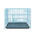 Metal Dog Crate Pet Cage with Divider for Puppies Cats Kennel Indoor Pet House - Large-Blue