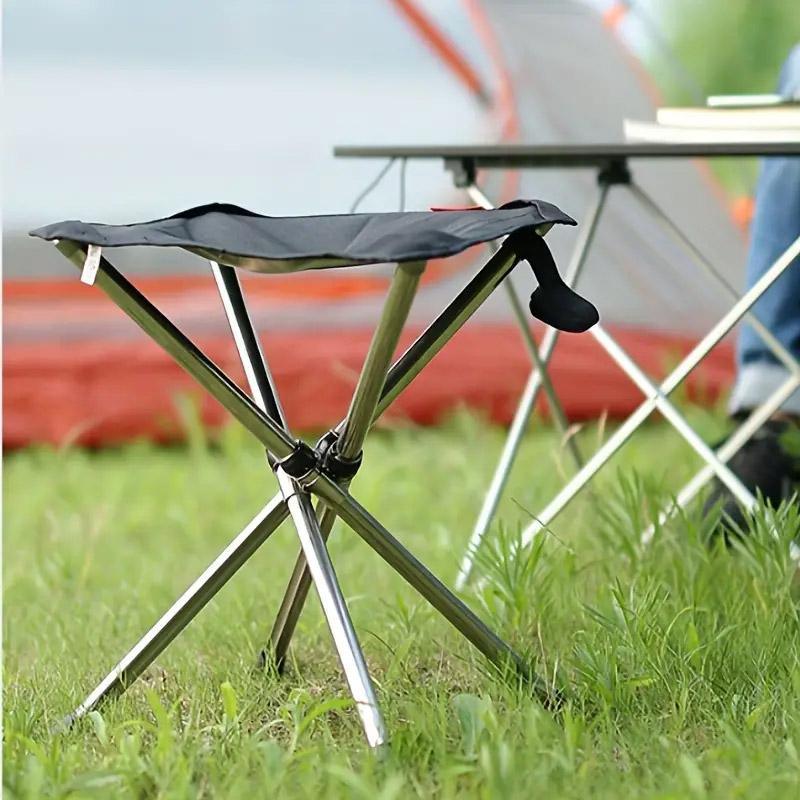 Portable Outdoor Telescopic Folding Stool Camping Chair Fishing Seat Lightweight