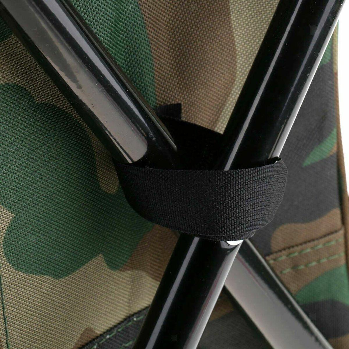 Portable Outdoor Folding Chair Oxford Small Stool for Fishing Camping Hiking - Green