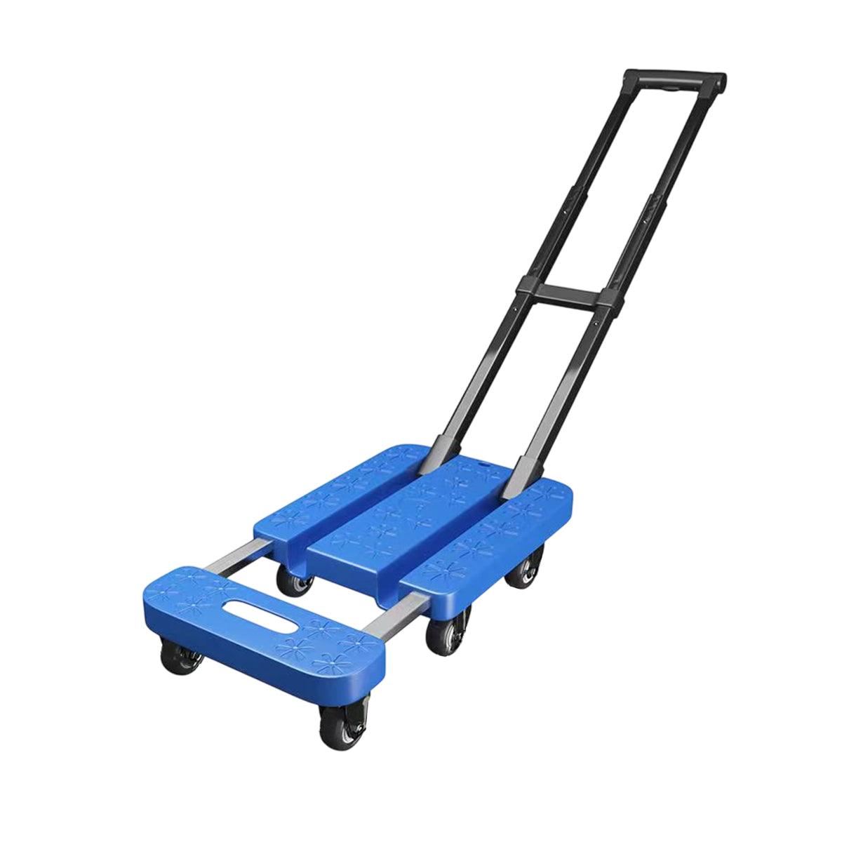 Folding Platform Trolley Heavy Duty Hand Truck Foldable Cart Push Dolly Movin