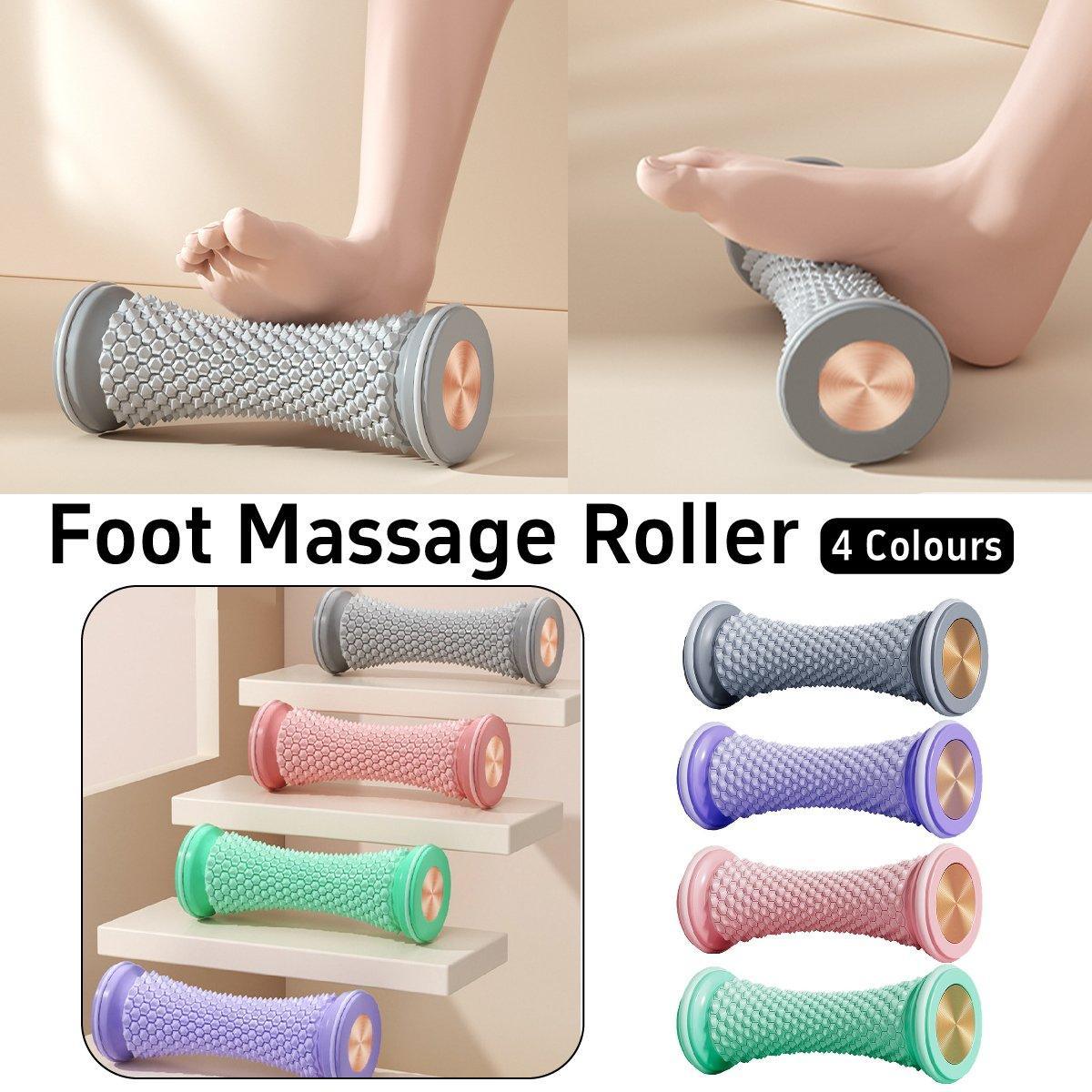 Foot Massage Roller Yoga Trainer Muscle Relaxation Plantar Fascia Relief Fitness - Grey