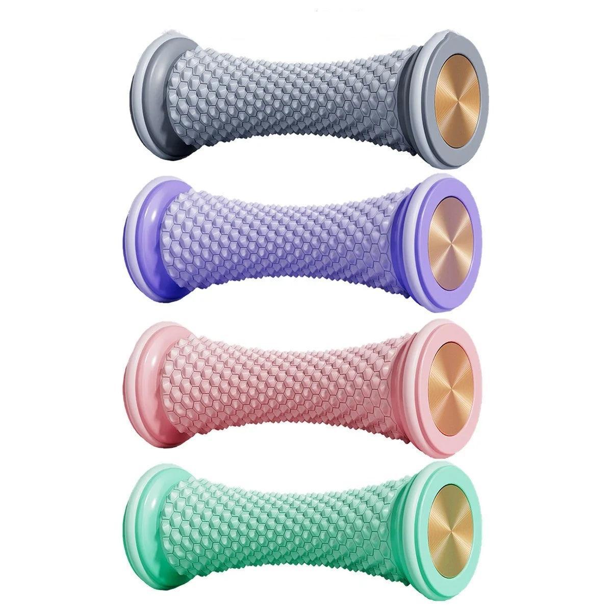 Foot Massage Roller Yoga Trainer Muscle Relaxation Plantar Fascia Relief Fitness - Purple