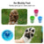 Dog Paw Cleaner Pet cat Foot Washer Cup Feet Clean Brush Cleaning Paws Wash Tool - Blue