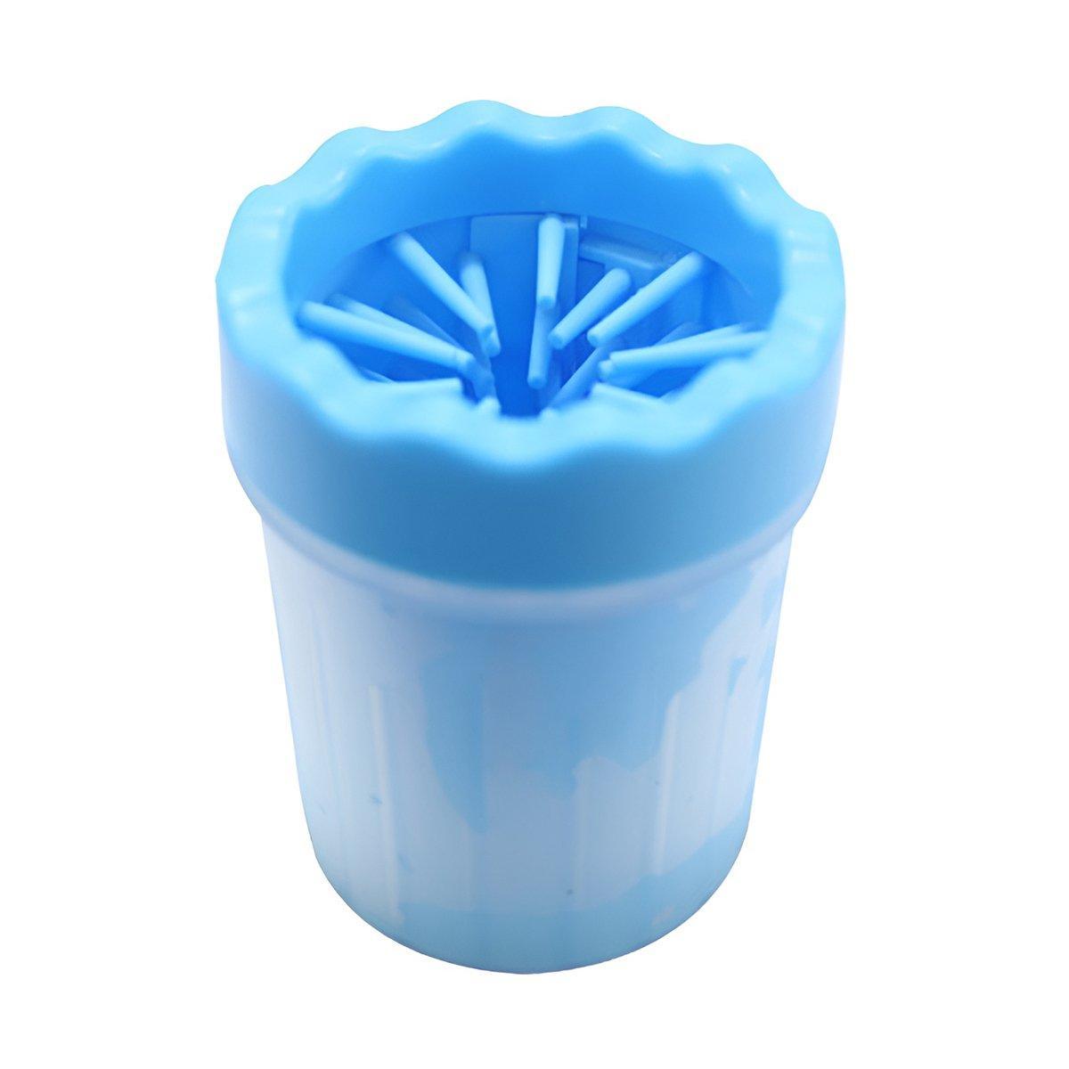 Dog Paw Cleaner Pet cat Foot Washer Cup Feet Clean Brush Cleaning Paws Wash Tool - Blue