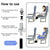 Travel Foot Rest Footrest Leg Pillow Airplane Flight Foam Cushion Sling Hammock