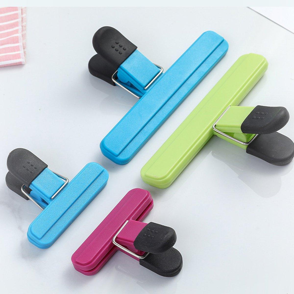 12pcs Plastic Bag Clips Food Storage Sealing Clips Snack Sealer Multi Purpose