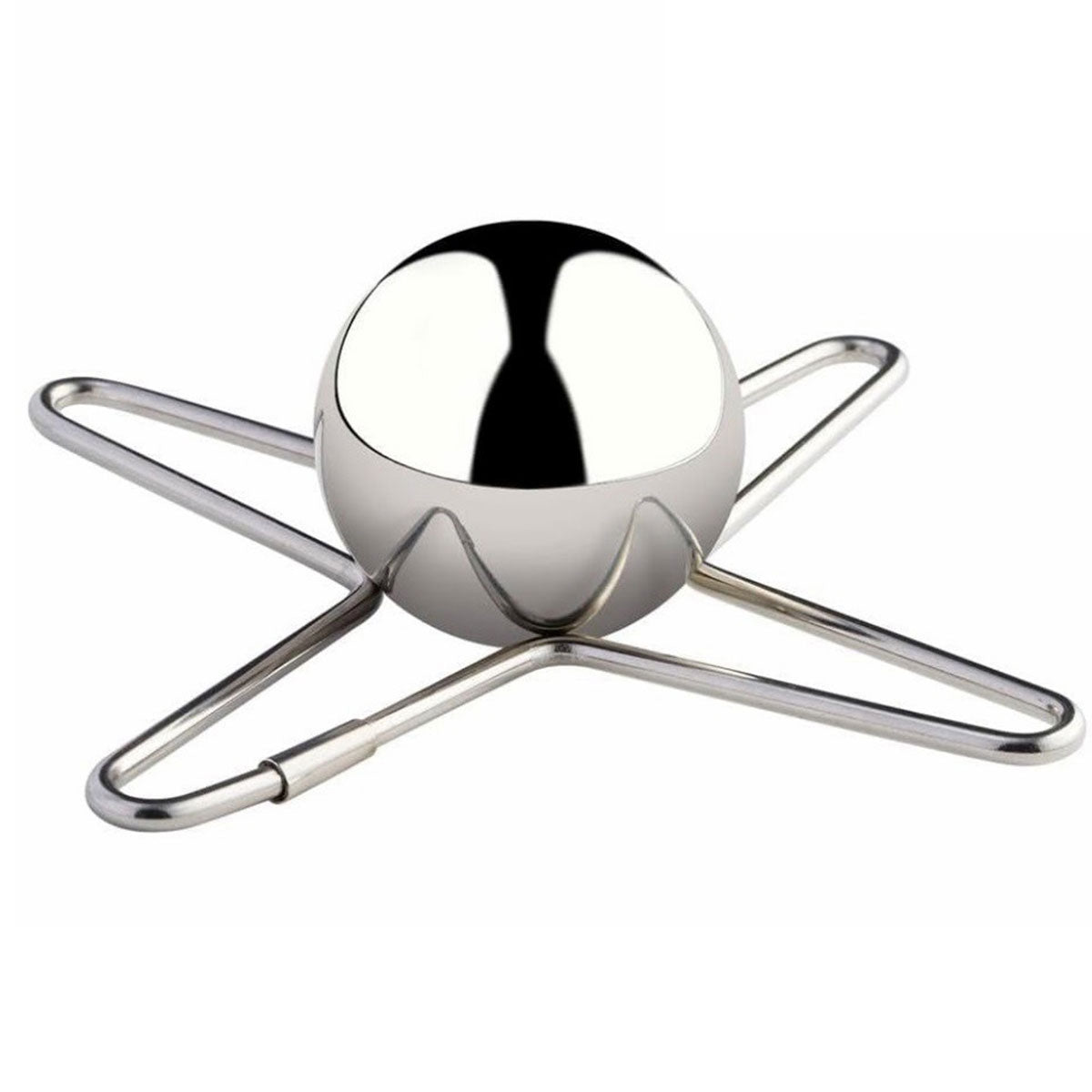 3/4 Forks Stainless Steel Ice Balls Reusable Spherical Whisky Chilling Stones - 4 Forks