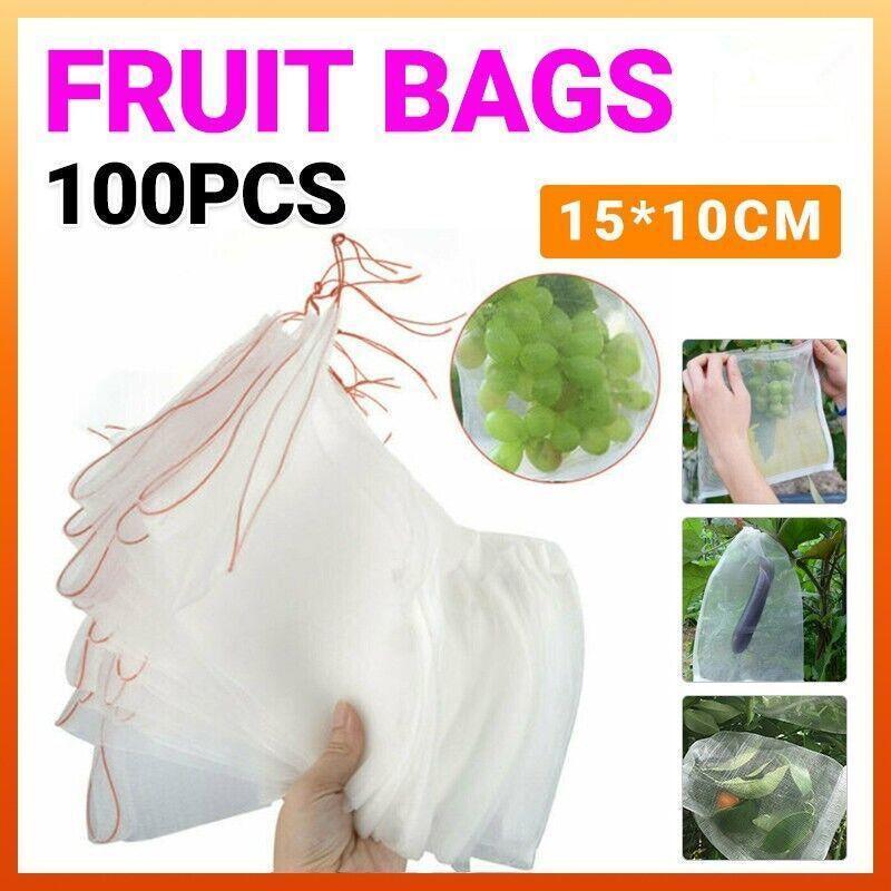 100X Fruit Fly Protection Bags - Exclusion Net to Stop Pests &amp; Bugs
