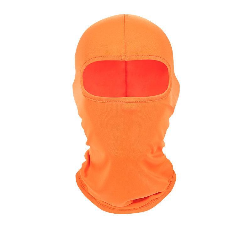 Balaclava Face Mask Uv Protection For Men Women Ski Motorcycle Running Riding - Orange