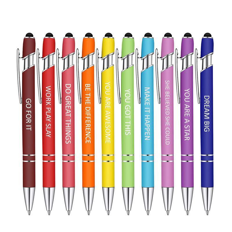 Funny Pens Swear Word Pen Set Black Ink Writing Pen Funny Office Diary Gift - Set A