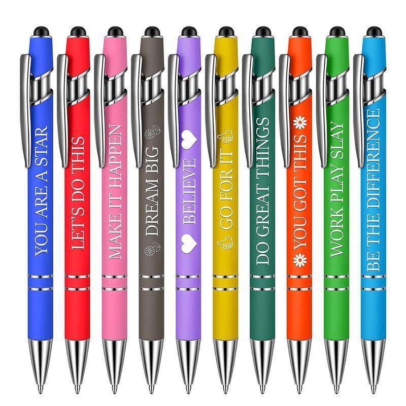 Funny Pens Swear Word Pen Set Black Ink Writing Pen Funny Office Diary Gift - Set A
