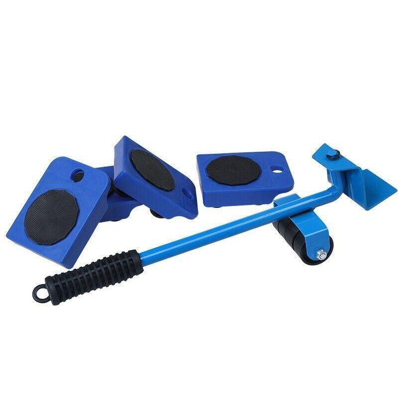Furniture Lifter and Mover Tool Set 5PCS Heavy Duty Roller Sliders for Moving