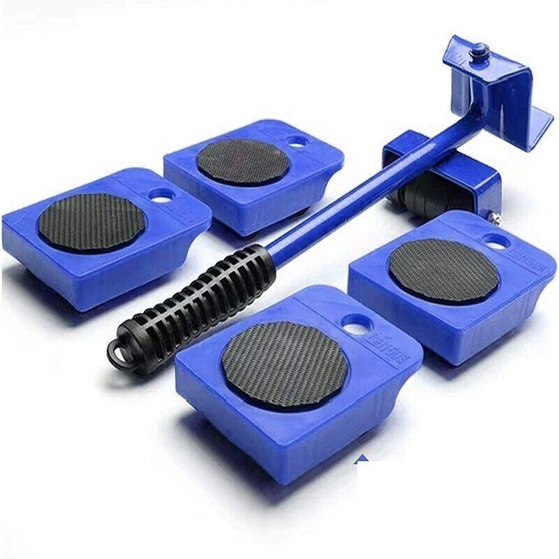 Furniture Lifter and Mover Tool Set 5PCS Heavy Duty Roller Sliders for Moving