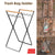 Outdoor Portable Wooden Folding Garbage Rack Picnic Barbecue Plastic Bag Holder