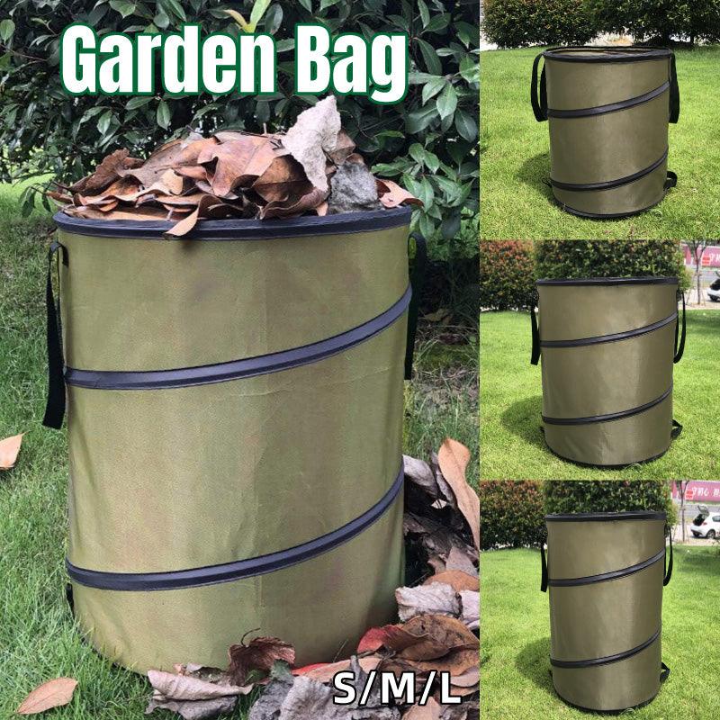 Collapsible Leaf Bin Outdoor Waste Bin for Garden Yard Cleanup and Storage - S
