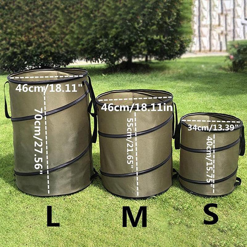 Collapsible Leaf Bin Outdoor Waste Bin for Garden Yard Cleanup and Storage - S