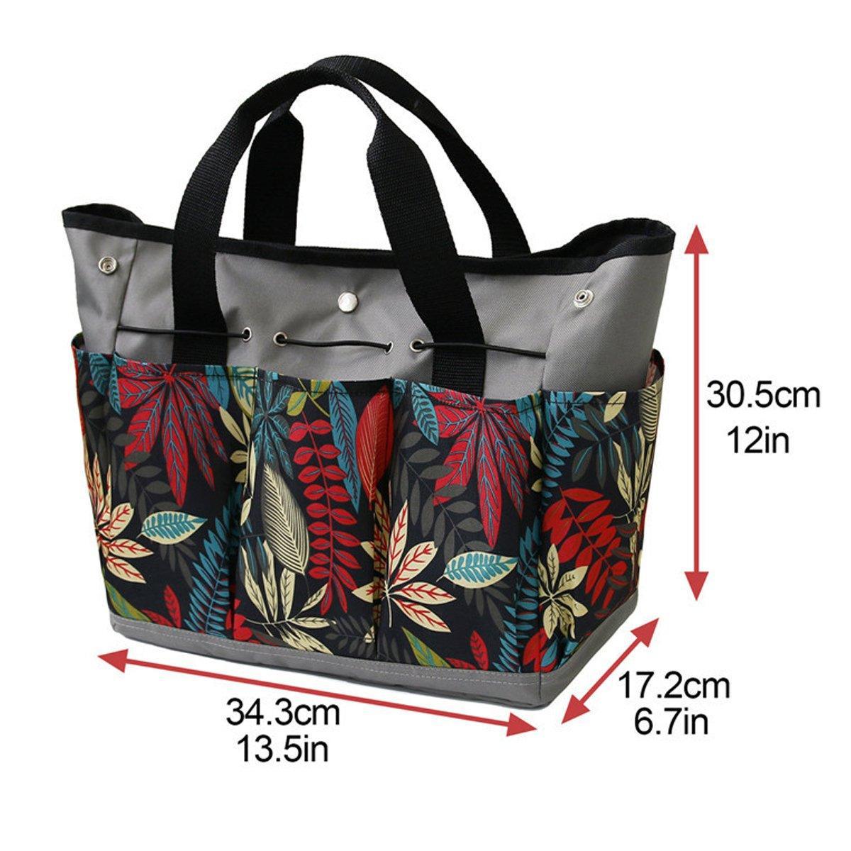 Portable Garden Kit Multifunctional Gardening Storage Bag with Pockets Outdoor