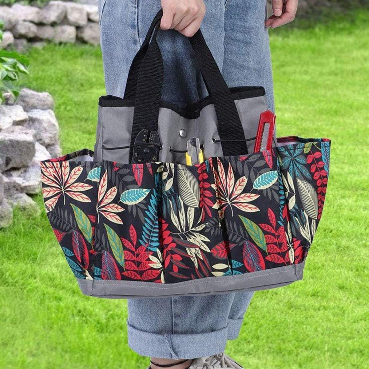 Portable Garden Kit Multifunctional Gardening Storage Bag with Pockets Outdoor