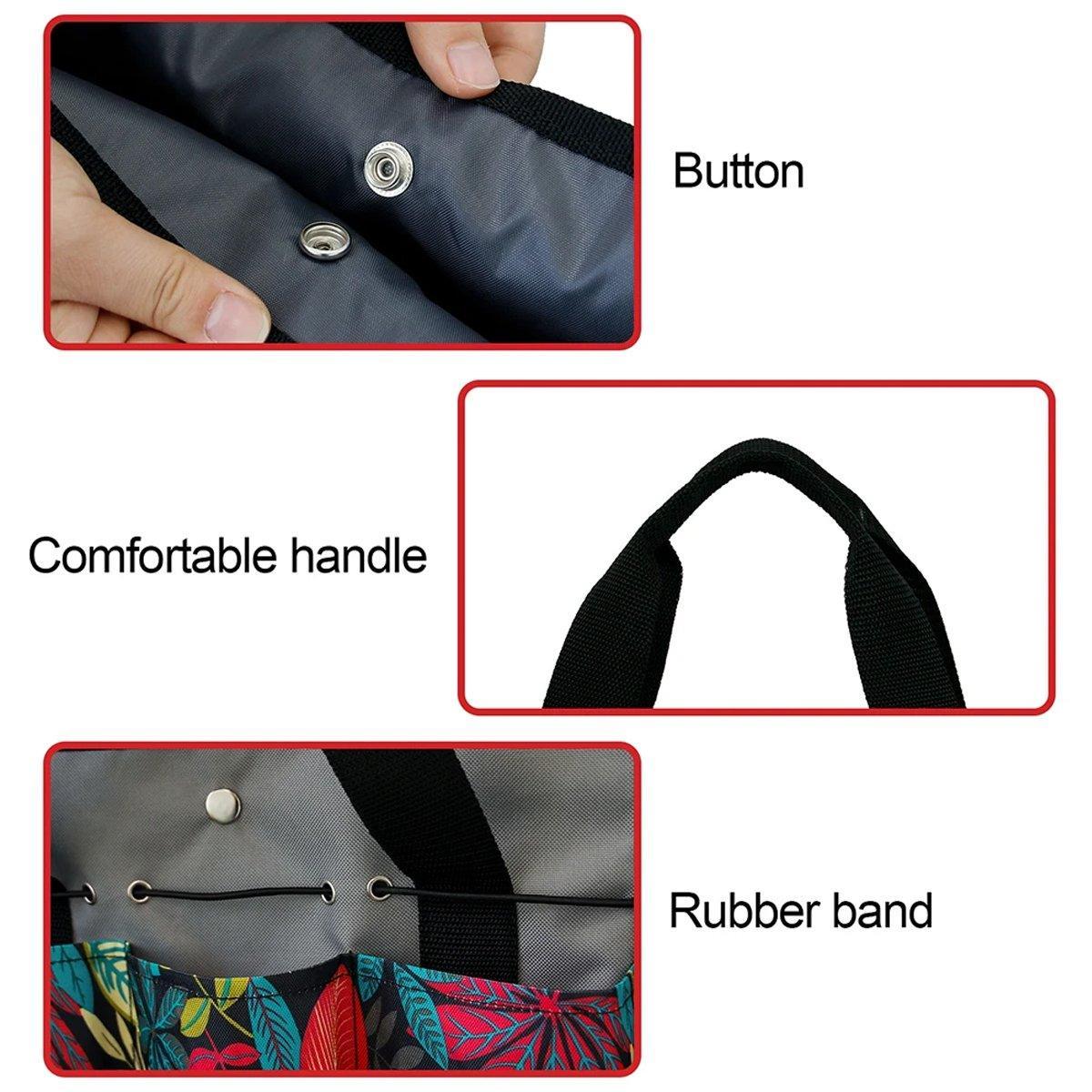 Portable Garden Kit Multifunctional Gardening Storage Bag with Pockets Outdoor