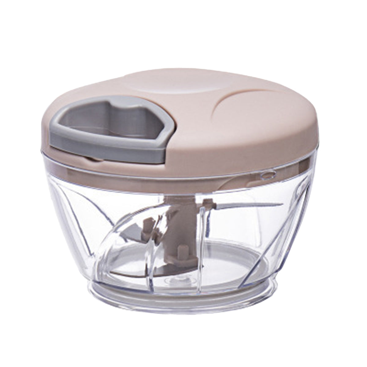 500ml Manual Meat Mincer Garlic Chopper Rotate Garlic Press Crusher Vegetabl - Blue
