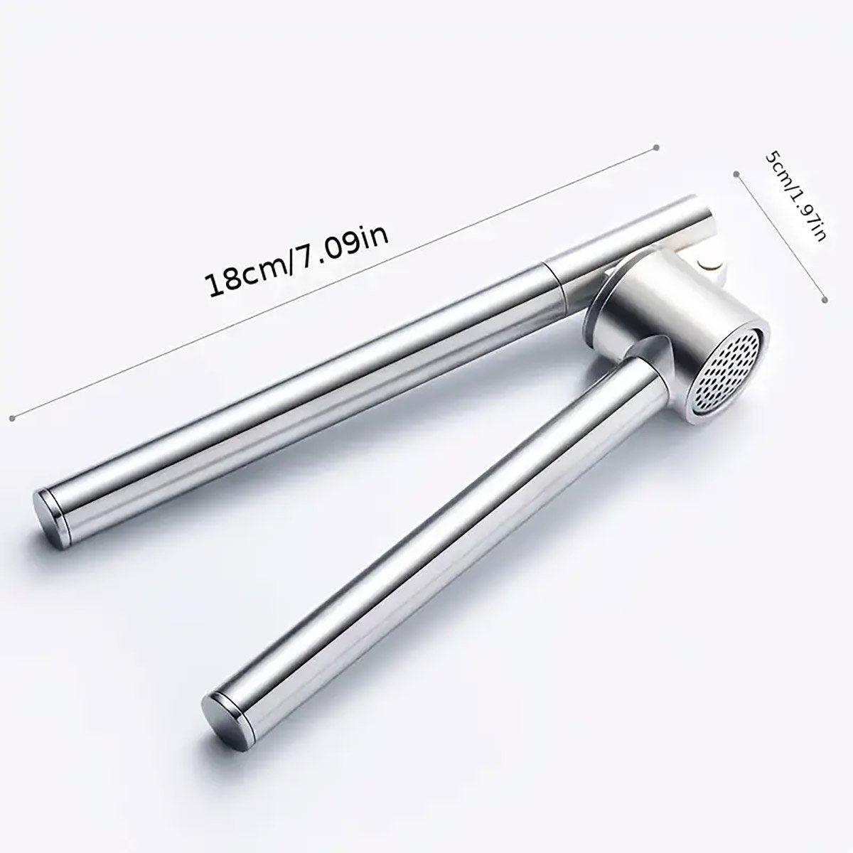 Stainless Steel Garlic Press Peeler Zinc Alloy Kitchen Tool Garlic Crusher