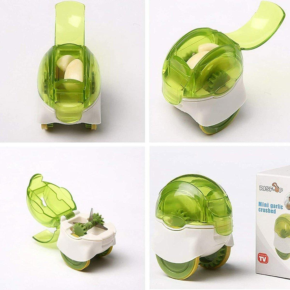 Push Garlic Crusher Roller Garlic Presser Slicer Garlic Mincer Kitchen Tool