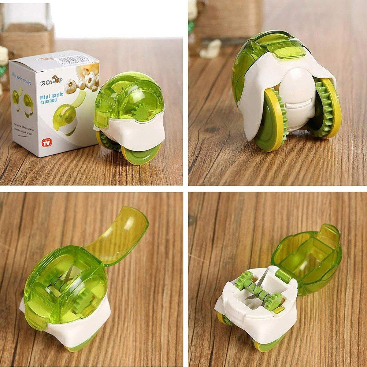 Push Garlic Crusher Roller Garlic Presser Slicer Garlic Mincer Kitchen Tool