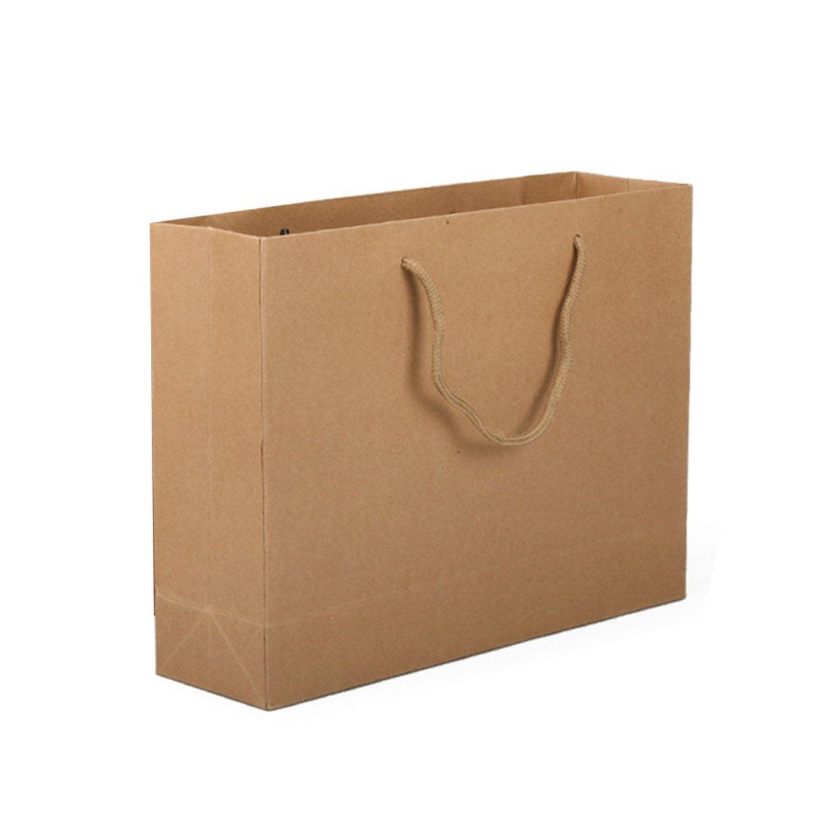 25pcs Paper Gift Bags Handbag Kraft Paper BagsParty Favors Wedding Packaging - 22x30x8cm