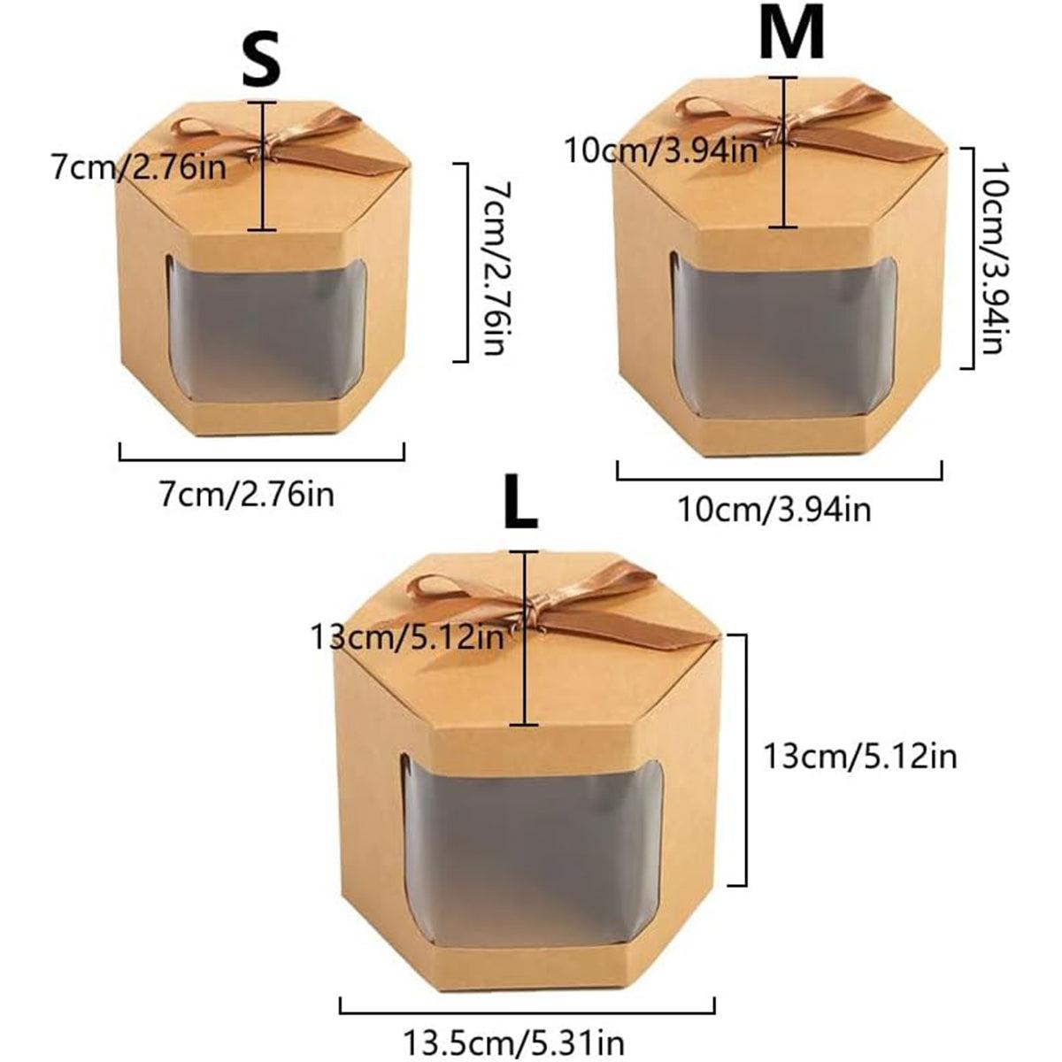 20PCS Small Gift Box Candy Storage Box Party Favor Treat Packaging Recyclable - Kraft-S