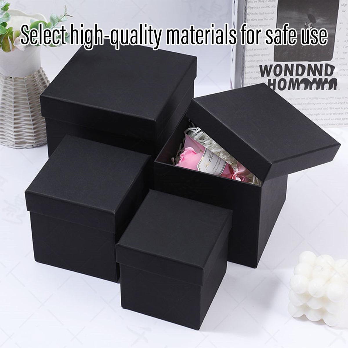 Square Gift Boxes 8pcs Empty Packaging Boxes for Favour Party Wedding Storage - Red-20x16.5cm