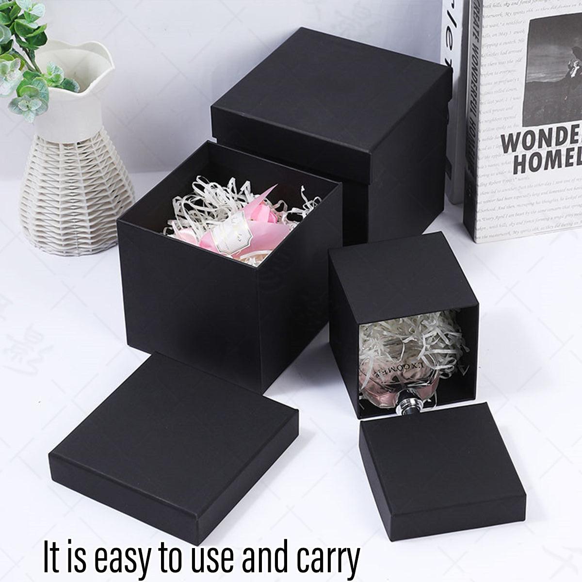 Square Gift Boxes 8pcs Empty Packaging Boxes for Favour Party Wedding Storage - Red-20x16.5cm