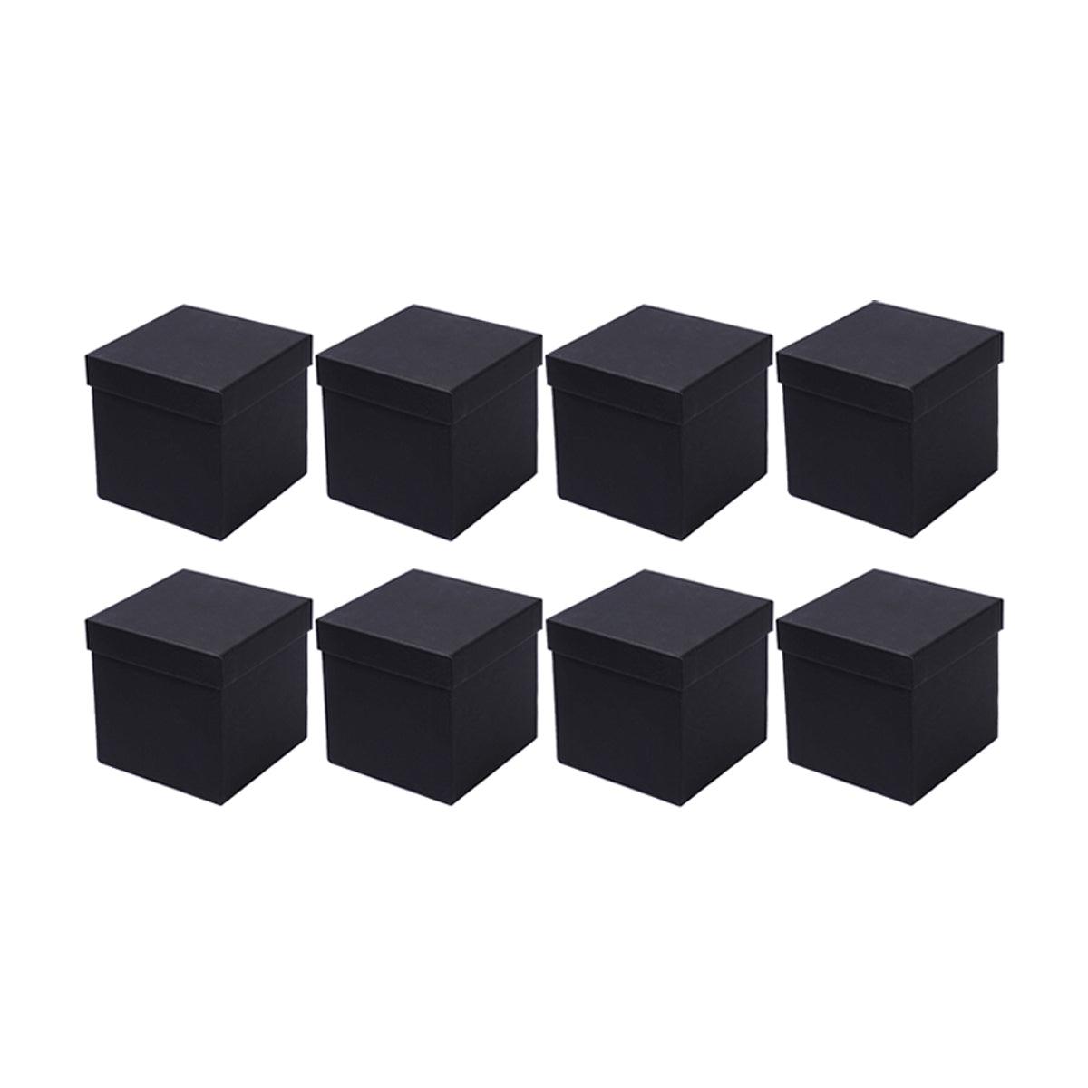Square Gift Boxes 8pcs Empty Packaging Boxes for Favour Party Wedding Storage - Red-20x16.5cm