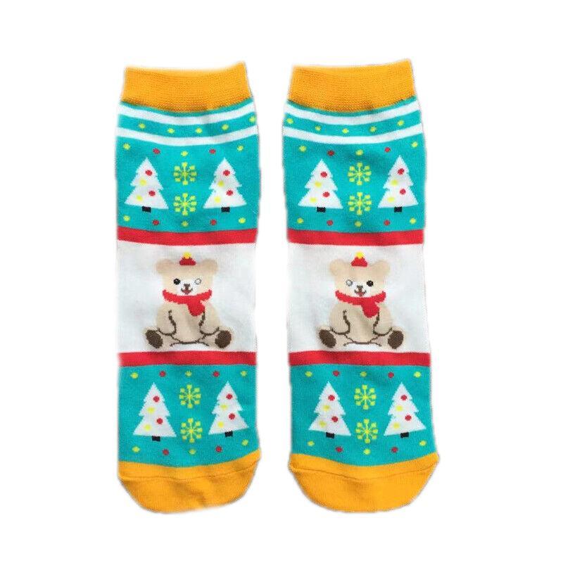 Christmas Socks Santa Reindeer Snowman Pattern Xmas Party Gift Stockings - Santa