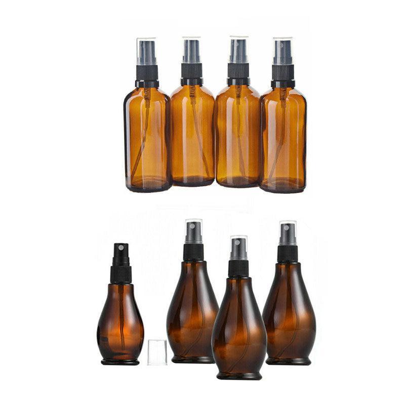 30-100Ml Amber Glass Essential Oil Spray Roller Bottles Mist Sprayer Containers - Upgrade 100 ML 5PCS