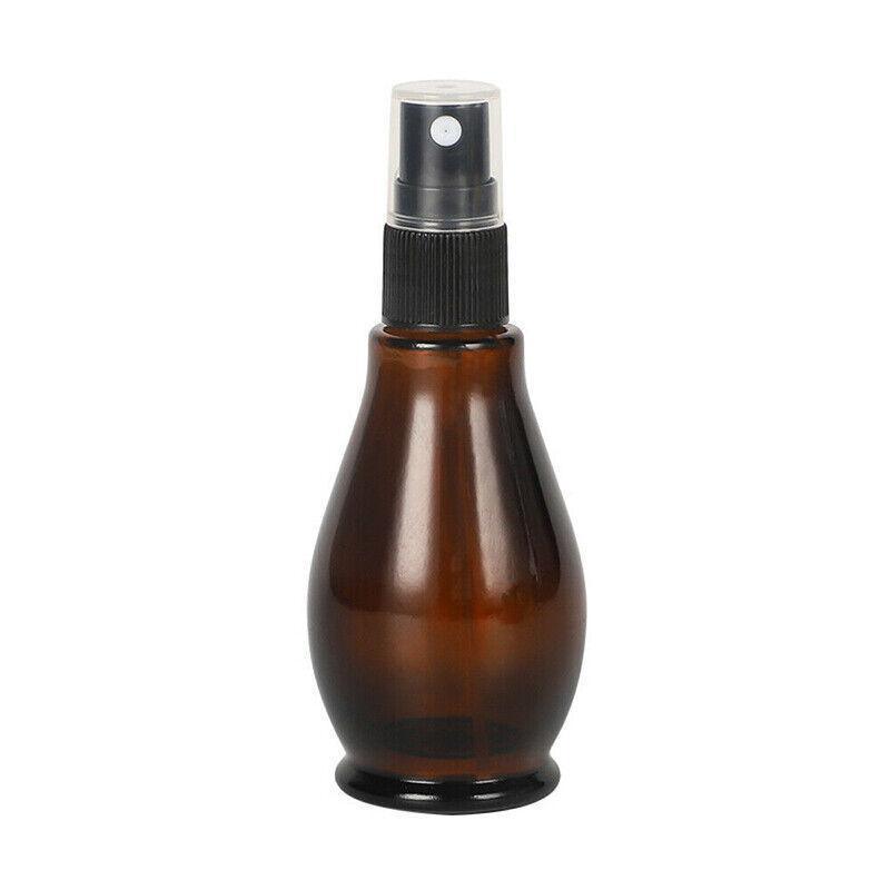 30-100Ml Amber Glass Essential Oil Spray Roller Bottles Mist Sprayer Containers - Upgrade 100 ML 5PCS