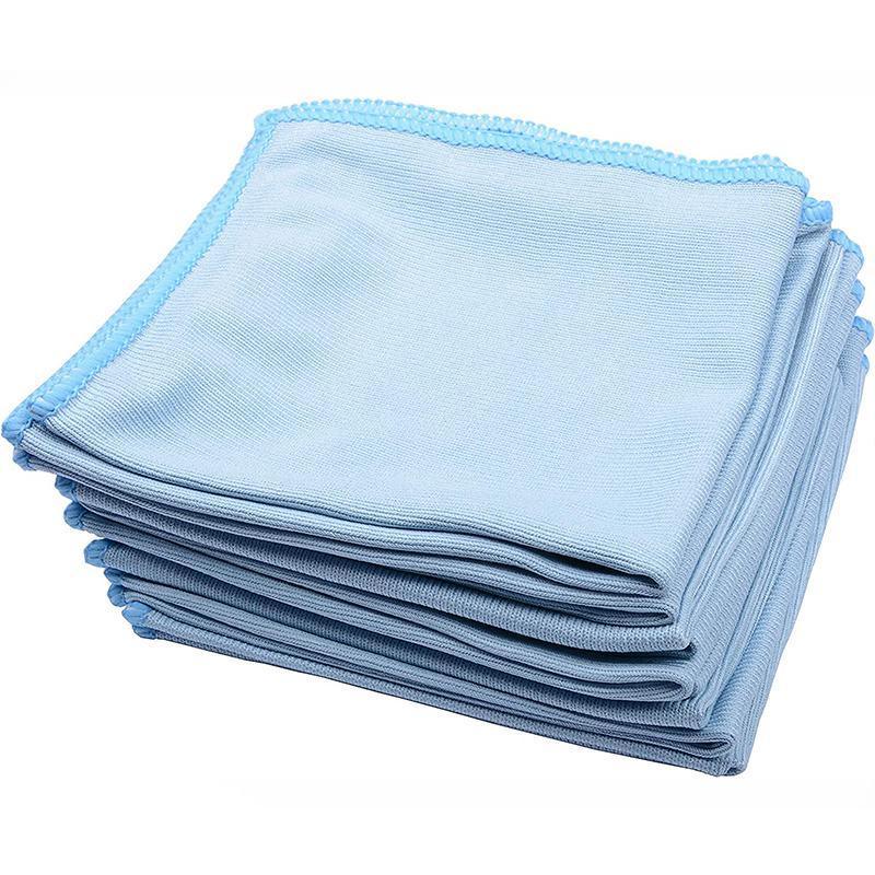 5/20 Pcs Microfibre Glass Cleaning Cloth Car Towel Window Dish Washing 40X40 Cm - 5 PCs